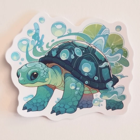 10/$10 Cute Turtle Sticker - Picture 1 of 1